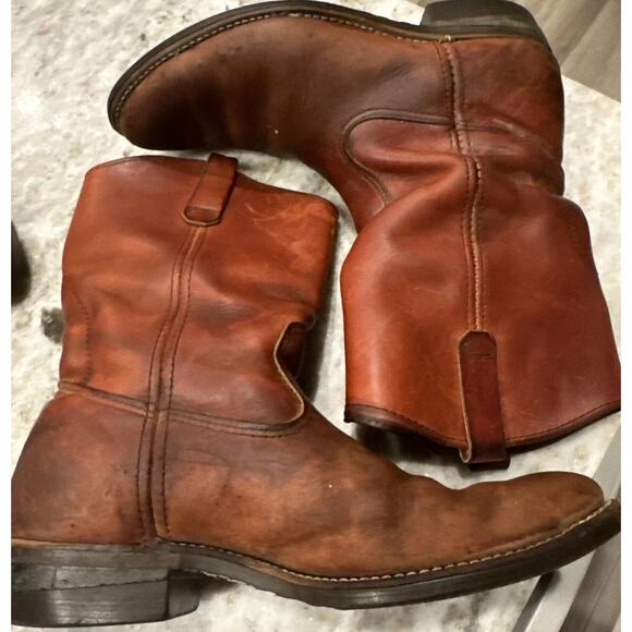 Browning Sportsmans Vintage Original Mens Leather Cowboy Boots US Size 9.5 - Picture 1 of 6